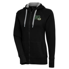 Green Bay Packers Antigua Women's Victory Full-Zip Hoodie - Black cheap