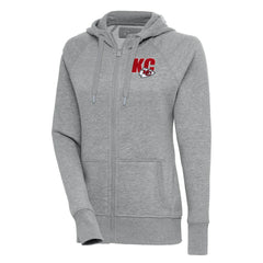 Kansas City Chiefs Antigua Women's Victory Full-Zip Hoodie - Heather Gray cheap
