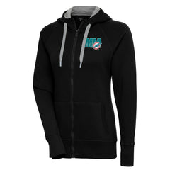 Miami Dolphins Antigua Women's Victory Full-Zip Hoodie - Black discount