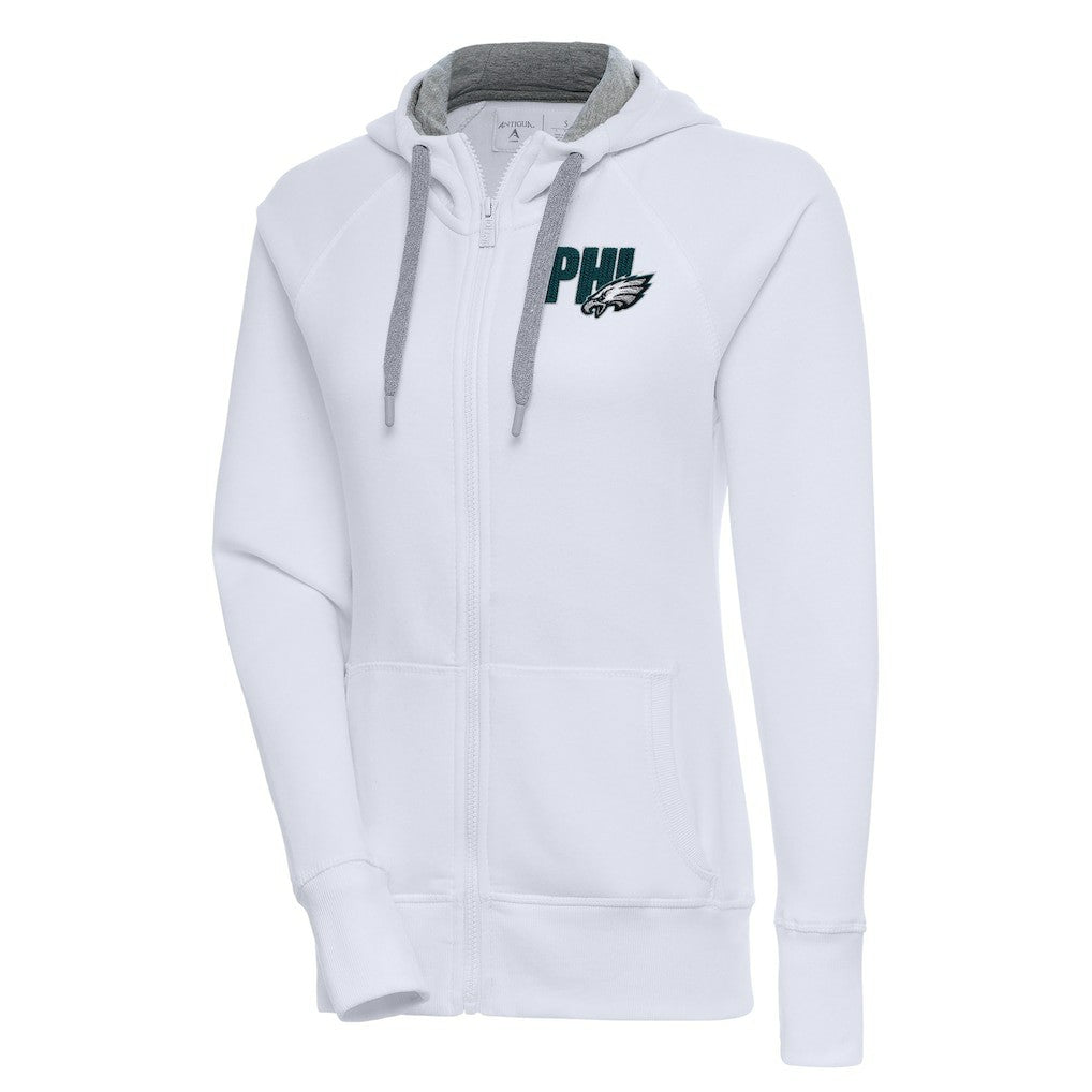 Philadelphia Eagles Antigua Women's Victory Full-Zip Hoodie - White online