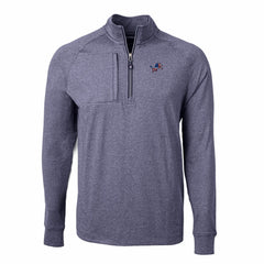 Detroit Lions Cutter & Buck Big & Tall Adapt Eco Knit Quarter-Zip Pullover Top - Heather Navy discount