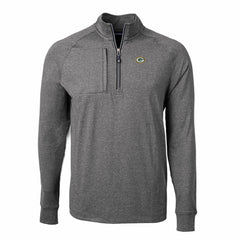 Green Bay Packers Cutter & Buck Big & Tall Adapt Eco Knit Quarter-Zip Pullover Top - Heather Black outlet
