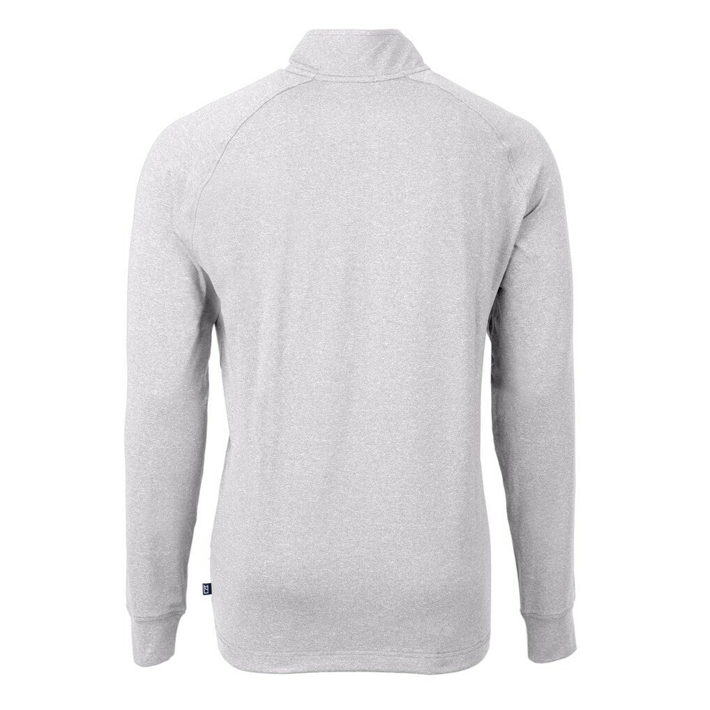 Minnesota Vikings Cutter & Buck Big & Tall Adapt Eco Knit Quarter-Zip Pullover Top - Heather Gray cheap