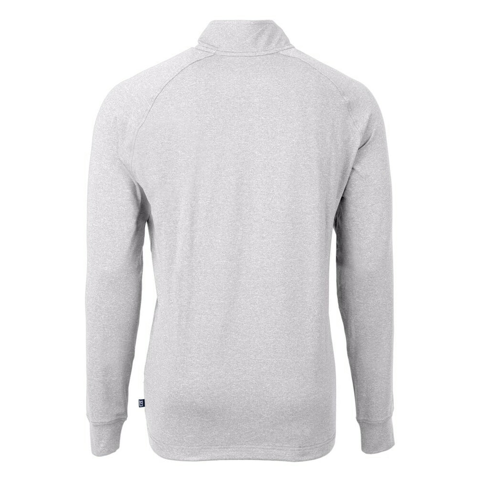 Minnesota Vikings Cutter & Buck Big & Tall Adapt Eco Knit Quarter-Zip Pullover Top - Heather Gray cheap