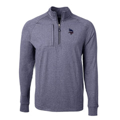 Minnesota Vikings Cutter & Buck Big & Tall Adapt Eco Knit Quarter-Zip Pullover Top - Heather Navy discount
