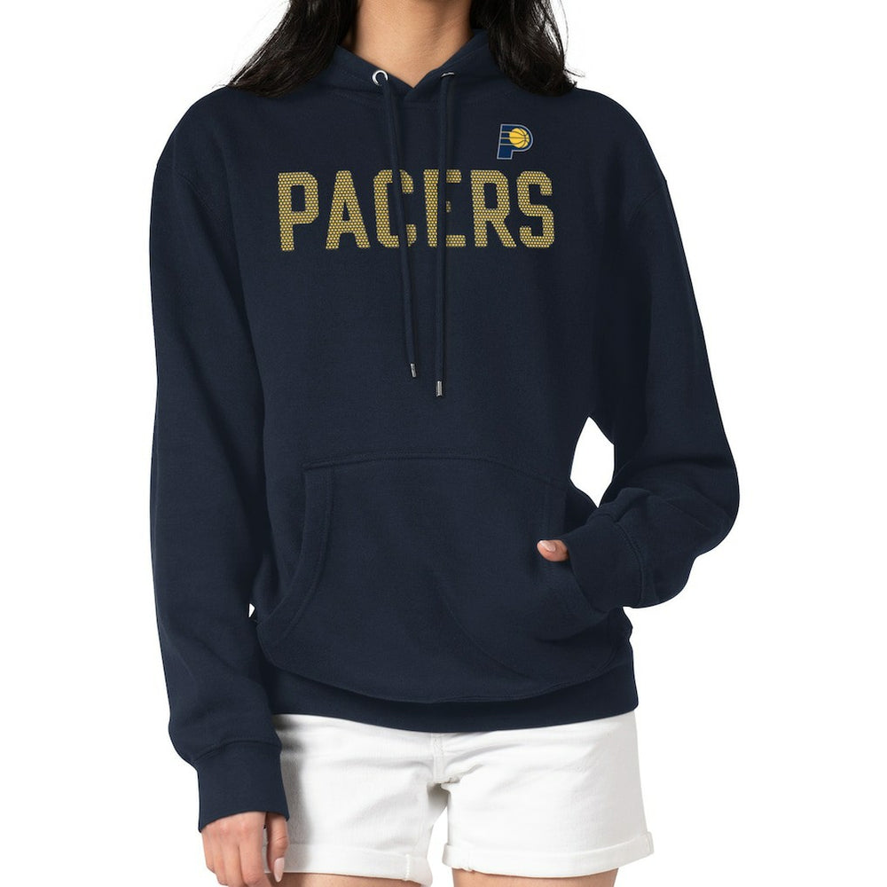 Indiana Pacers G-III 4Her by Carl Banks Women's Dot Print Pullover Hoodie - Navy on sale