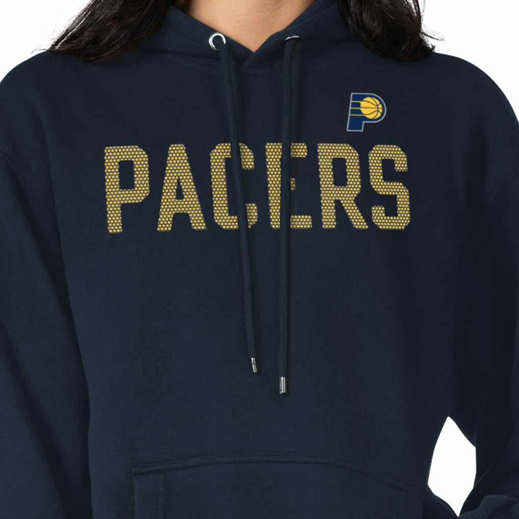 Indiana Pacers G-III 4Her by Carl Banks Women's Dot Print Pullover Hoodie - Navy on sale