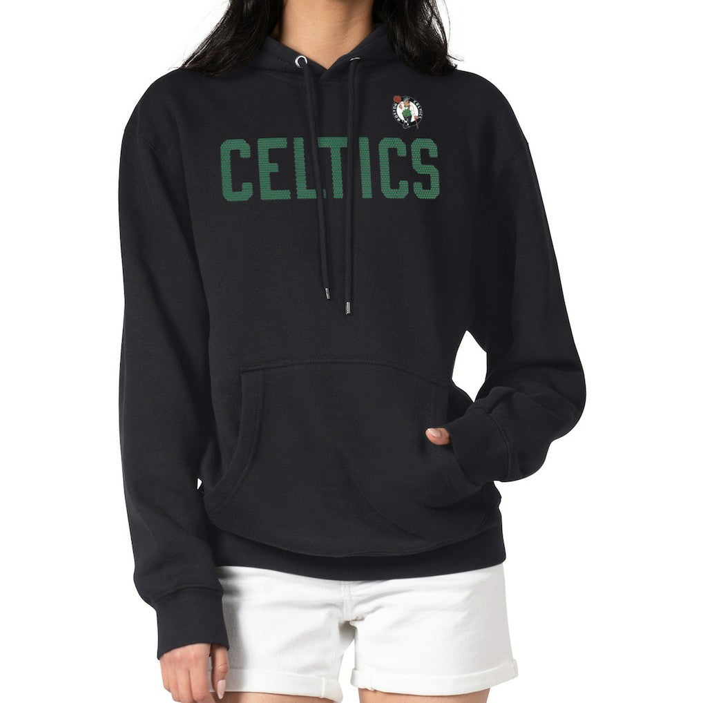 Boston Celtics G-III 4Her by Carl Banks Women's Dot Print Pullover Hoodie - Black shop