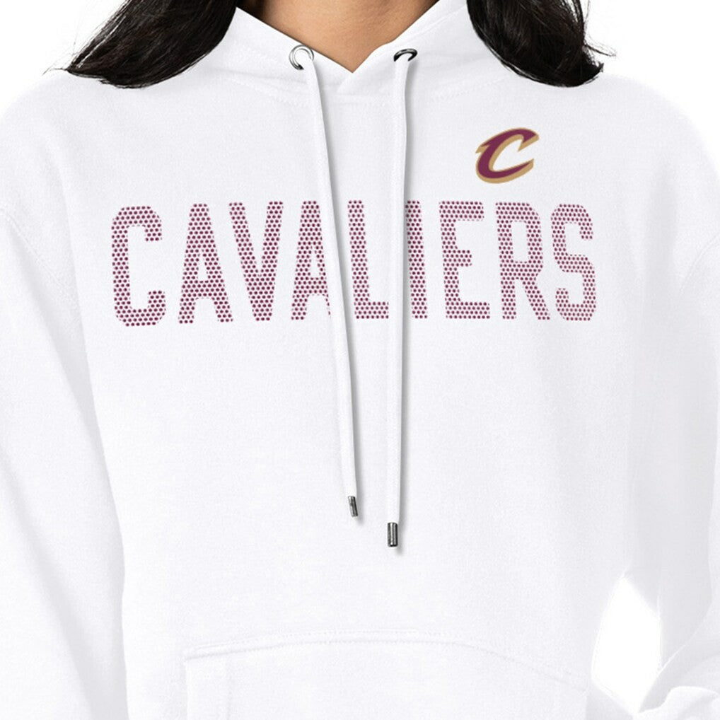 Cleveland Cavaliers G-III 4Her by Carl Banks Women's Dot Print Pullover Hoodie sale - White discount