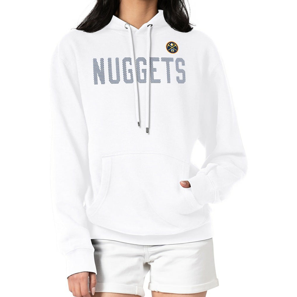 Denver Nuggets G-III 4Her by Carl Banks Women's Dot Print Pullover Hoodie sale - White shop