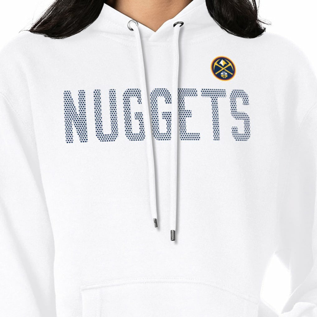 Denver Nuggets G-III 4Her by Carl Banks Women's Dot Print Pullover Hoodie sale - White shop