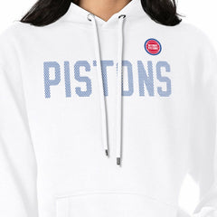 Detroit Pistons G-III 4Her by Carl Banks Women's Dot Print Pullover Hoodie sale - White online