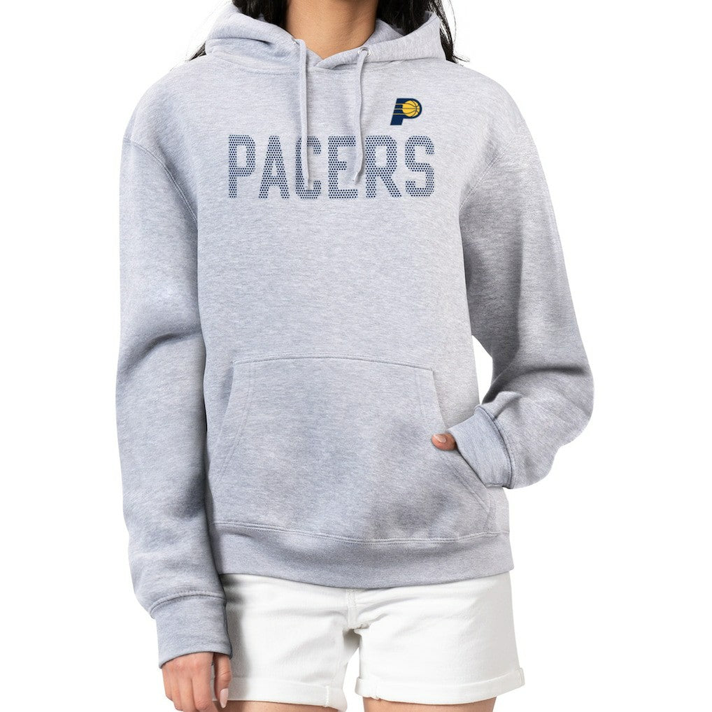 Indiana Pacers G-III 4Her by Carl Banks Women's Dot Print Pullover Hoodie - Heather Gray discount