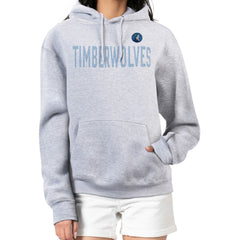 Minnesota Timberwolves G-III 4Her by Carl Banks Women's Dot Print Pullover Hoodie - Heather Gray cheap