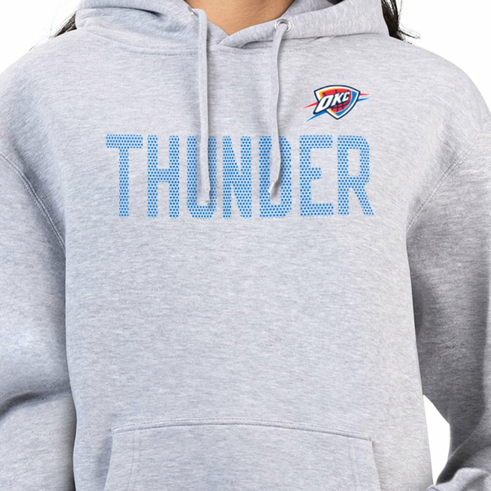 Oklahoma City Thunder G-III 4Her by Carl Banks Women's Dot Print Pullover Hoodie - Heather Gray on sale