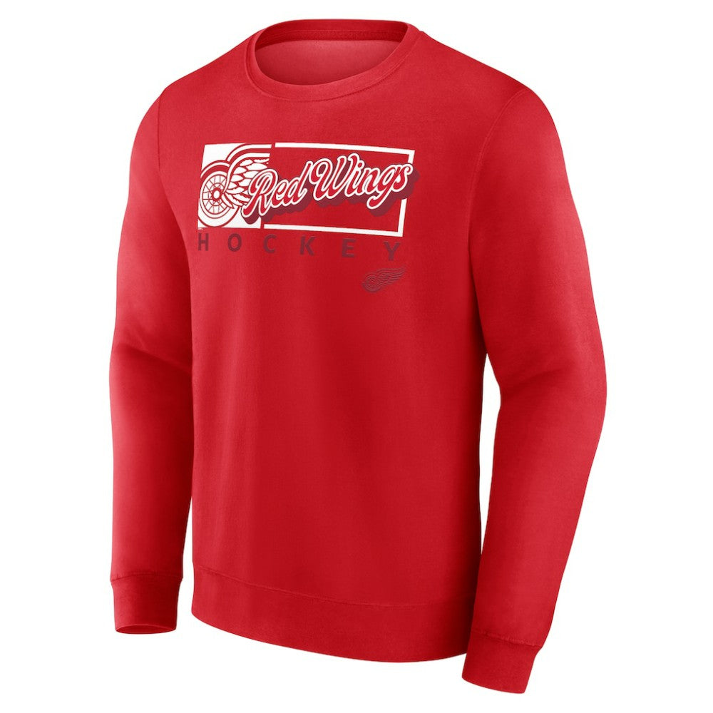 Detroit Red Wings Fanatics Focus Fleece Pullover Sweatshirt Red