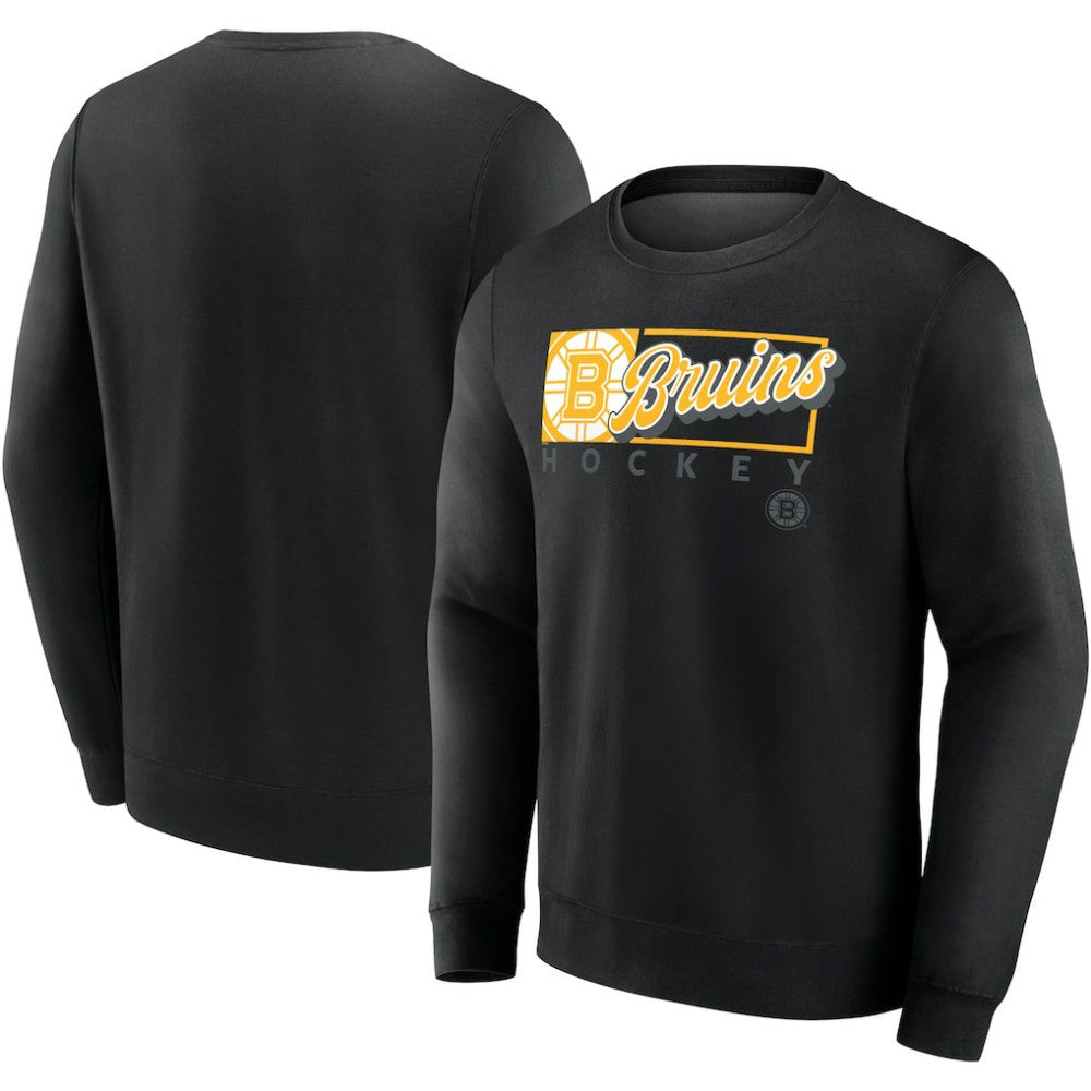 Boston Bruins Fanatics Focus Fleece Pullover Sweatshirt Black