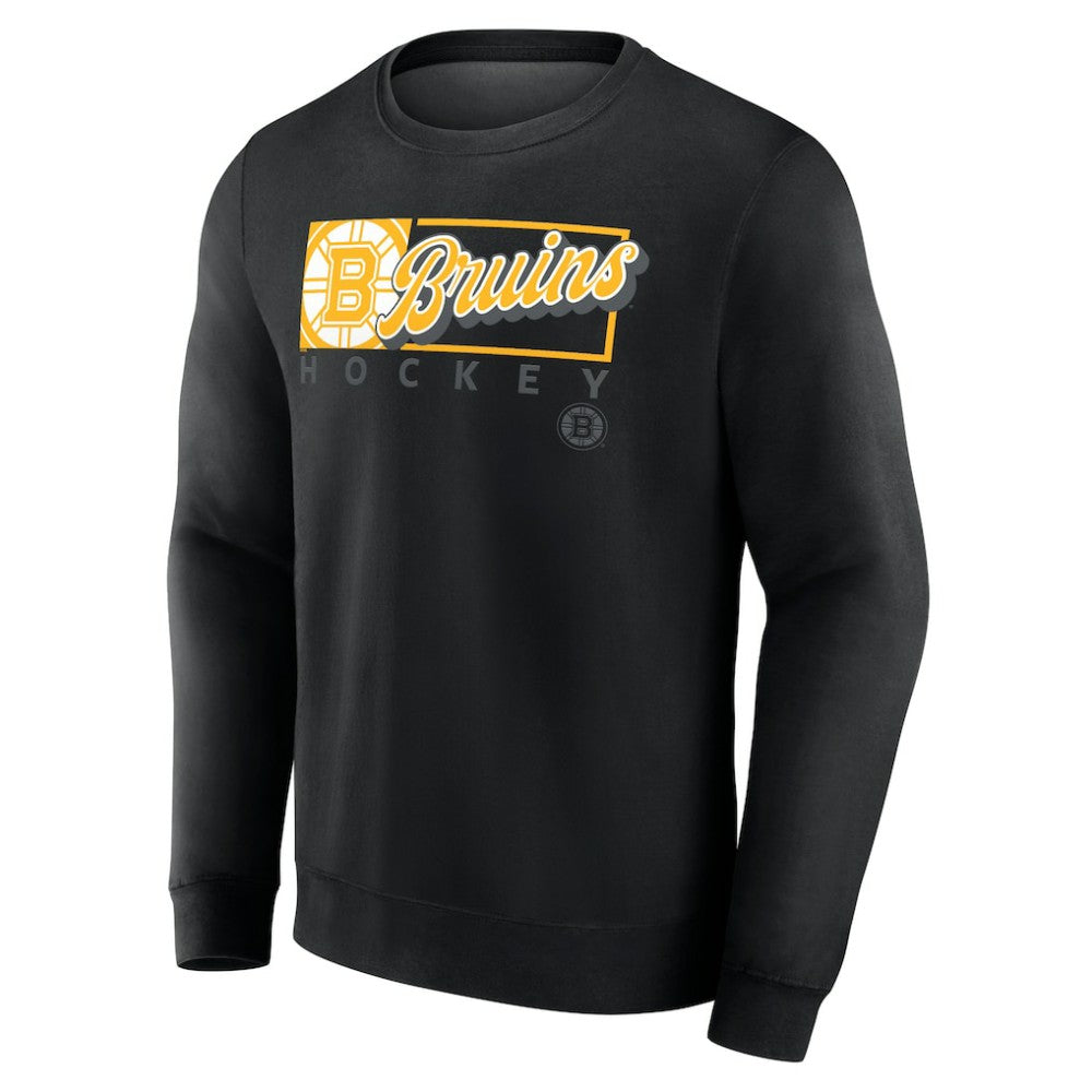 Boston Bruins Fanatics Focus Fleece Pullover Sweatshirt Black