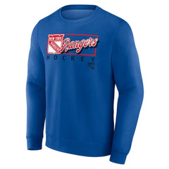 New York Rangers Fanatics Focus Fleece Pullover Sweatshirt Royal