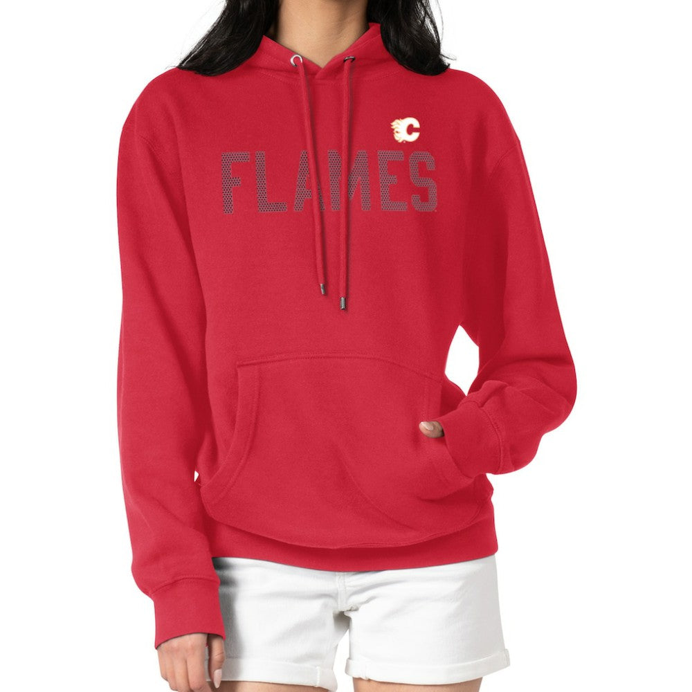 Calgary Flames G-III 4Her by Carl Banks Women's Dot Print Pullover Hoodie Red