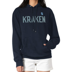 Seattle Kraken G-III 4Her by Carl Banks Women's Dot Print Pullover Hoodie Navy