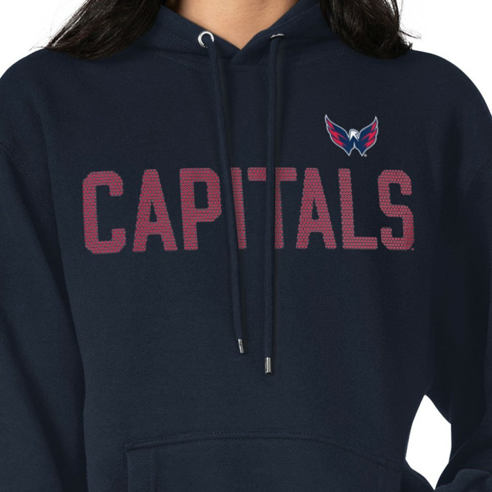 Washington Capitals G-III 4Her by Carl Banks Women's Dot Print Pullover Hoodie Navy