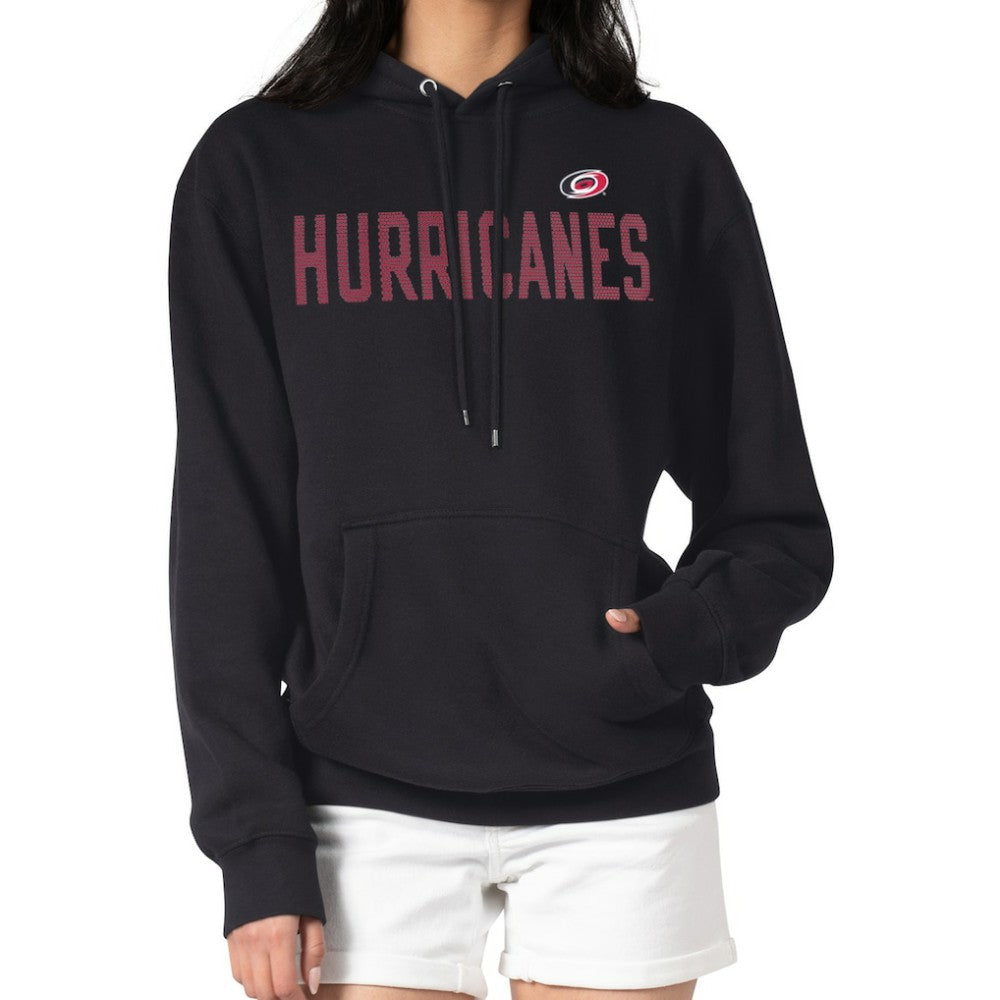 Carolina Hurricanes G-III 4Her by Carl Banks Women's Dot Print Pullover Hoodie Black