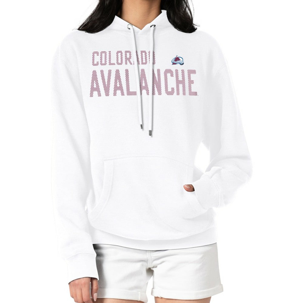 Colorado Avalanche G-III 4Her by Carl Banks Women's Dot Print Pullover Hoodie White