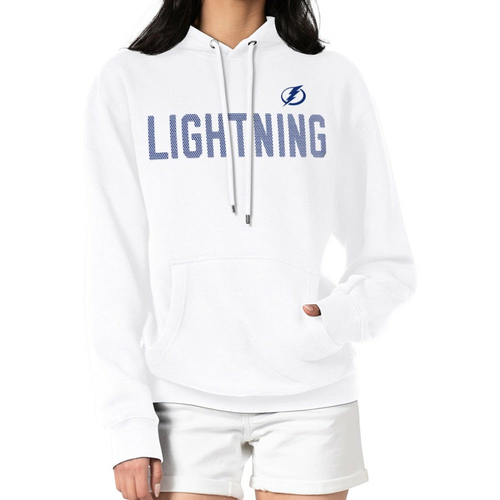 Tampa Bay Lightning G-III 4Her by Carl Banks Women's Dot Print Pullover Hoodie White