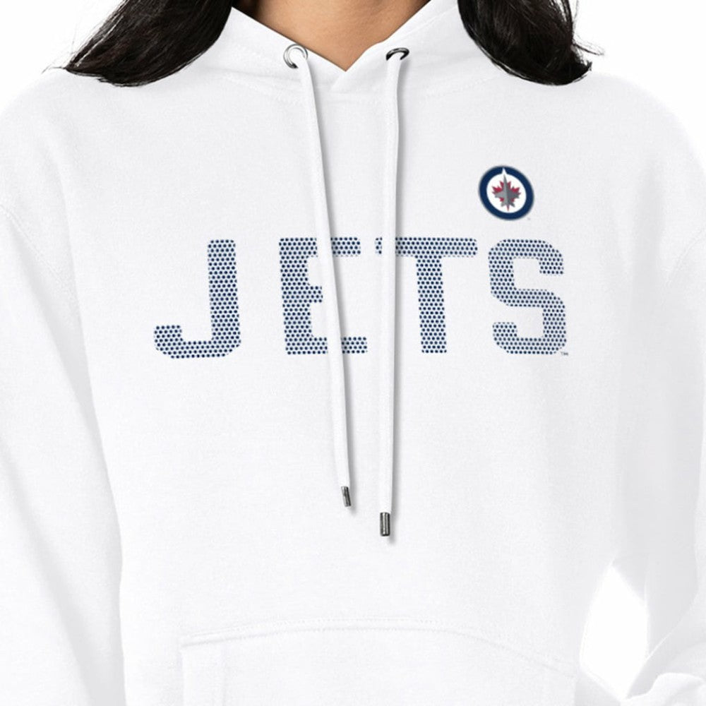 Winnipeg Jets G-III 4Her by Carl Banks Women's Dot Print Pullover Hoodie White