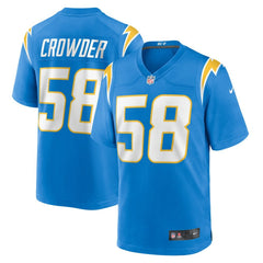 Tae Crowder Los Angeles Chargers Team Game Jersey - Powder Blue | Nike for sale