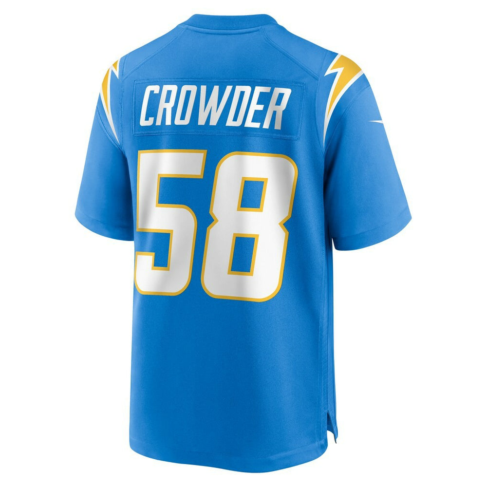 Tae Crowder Los Angeles Chargers Team Game Jersey - Powder Blue | Nike for sale
