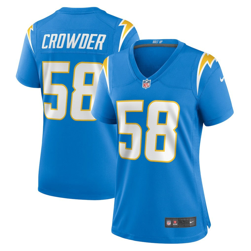 Tae Crowder Los Angeles Chargers Women's Team Game Jersey - Powder Blue | Nike online