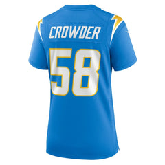 Tae Crowder Los Angeles Chargers Women's Team Game Jersey - Powder Blue | Nike online