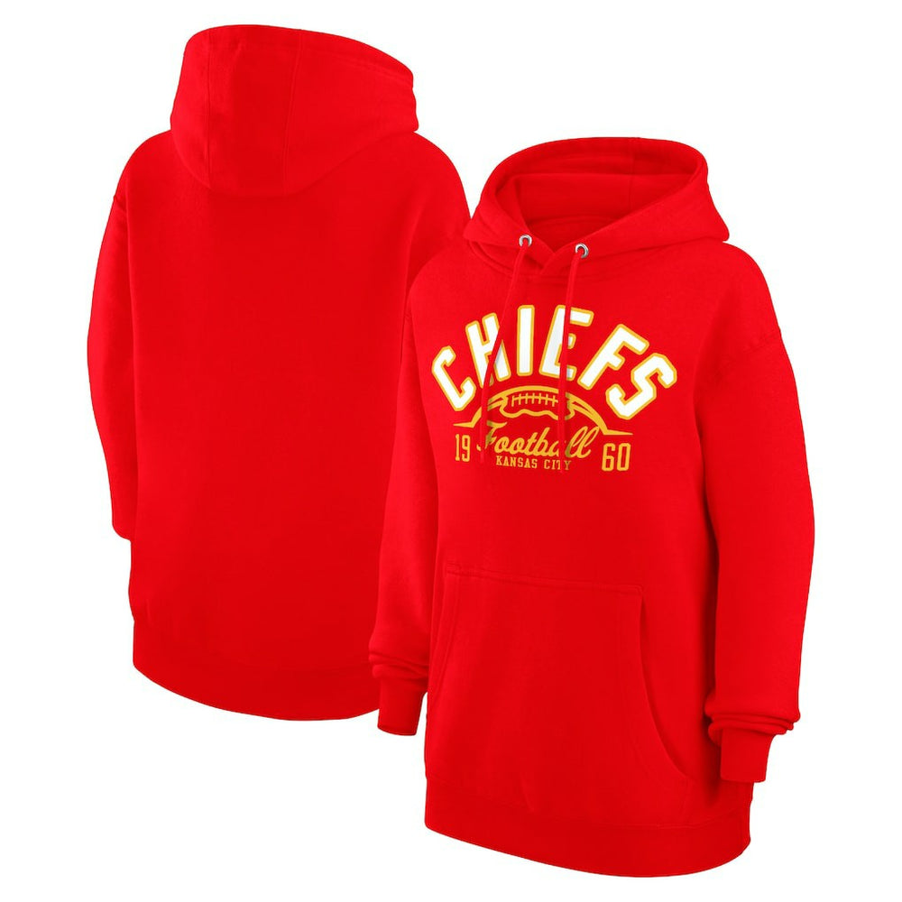 Kansas City Chiefs Starter Unisex Half Ball Team Fleece Pullover Hoodie - Red sale