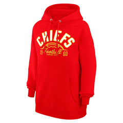 Kansas City Chiefs Starter Unisex Half Ball Team Fleece Pullover Hoodie - Red sale