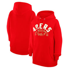 San Francisco 49ers Starter Unisex Half Ball Team Fleece Pullover Hoodie - Scarlet on sale