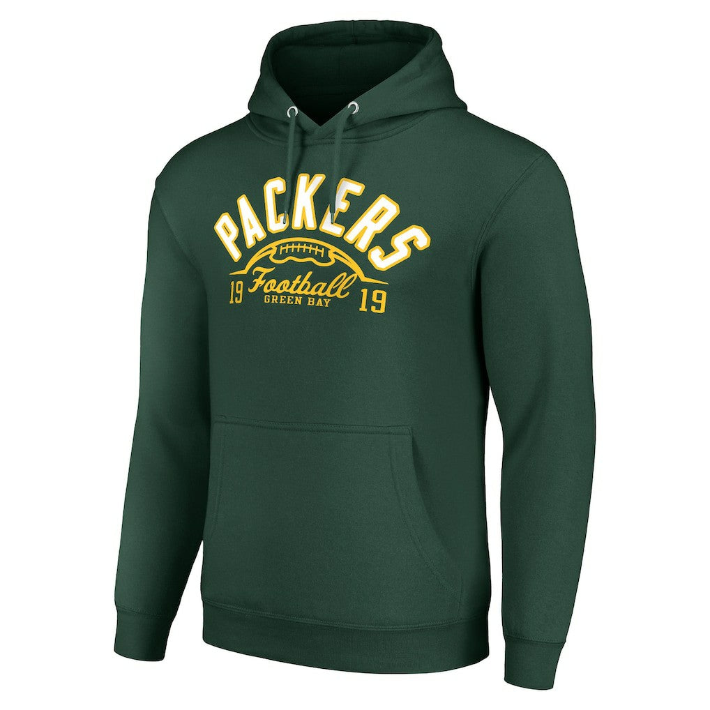 Green Bay Packers Starter Unisex Half Ball Team Fleece Pullover Hoodie - Green on sale