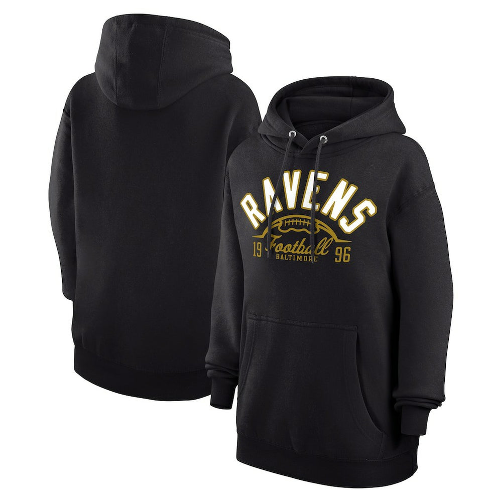 Baltimore Ravens Starter Unisex Half Ball Team Fleece Pullover Hoodie - Black outlet