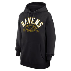 Baltimore Ravens Starter Unisex Half Ball Team Fleece Pullover Hoodie - Black outlet