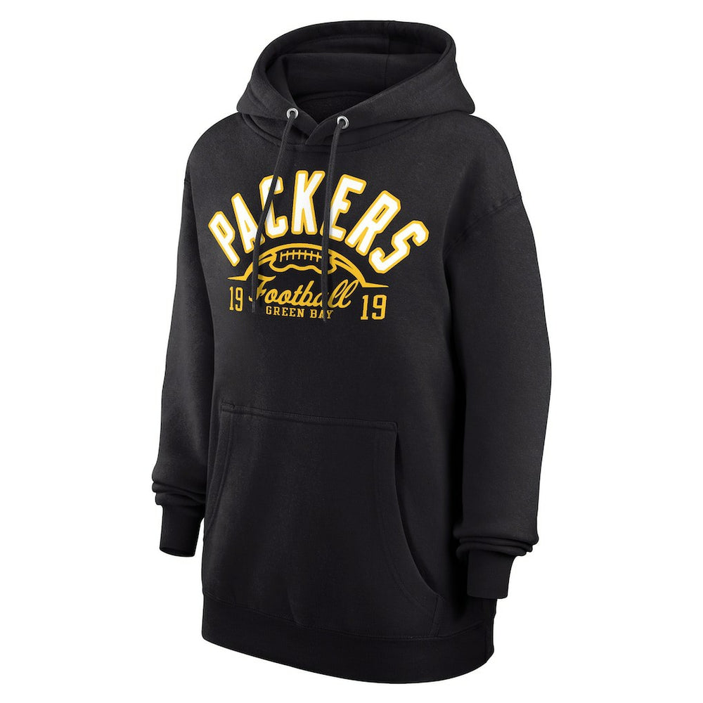 Green Bay Packers Starter Unisex Half Ball Team Fleece Pullover Hoodie - Black on sale