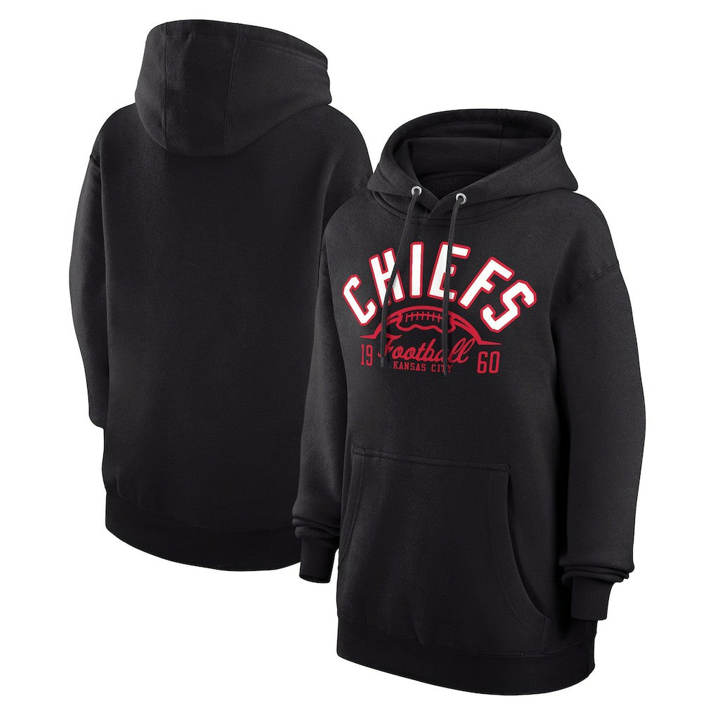 Kansas City Chiefs Starter Unisex Half Ball Team Fleece Pullover Hoodie - Black sale