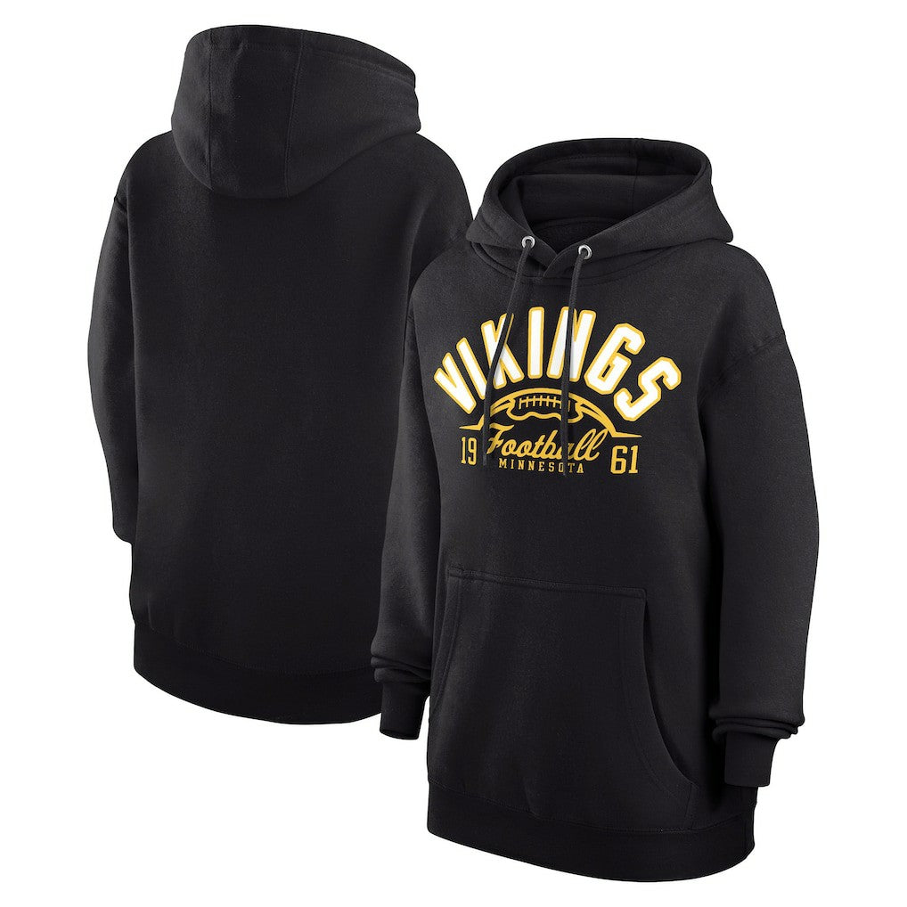 Minnesota Vikings Starter Unisex Half Ball Team Fleece Pullover Hoodie - Black for sale