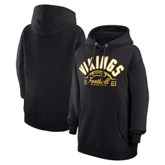 Minnesota Vikings Starter Unisex Half Ball Team Fleece Pullover Hoodie - Black for sale