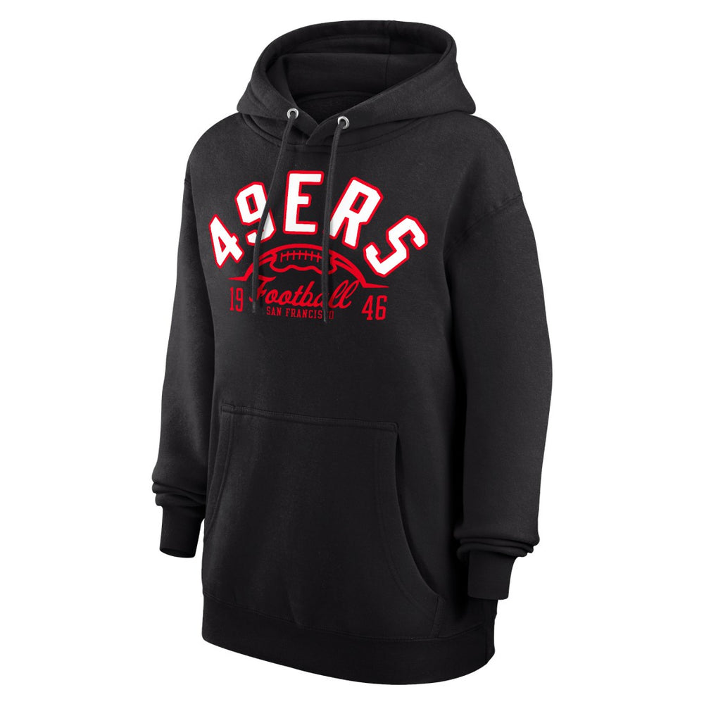 San Francisco 49ers Starter Unisex Half Ball Team Fleece Pullover Hoodie - Black sale