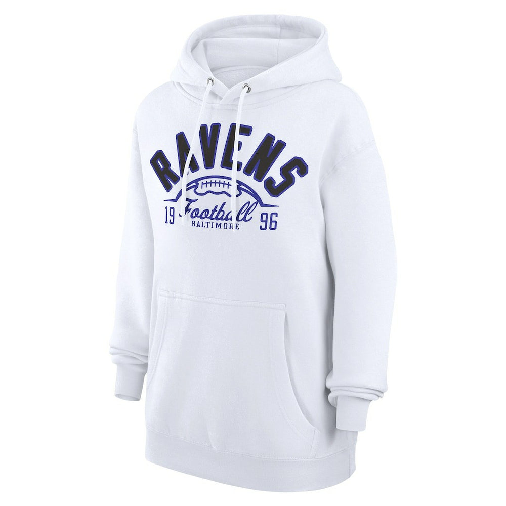 Baltimore Ravens Starter Unisex Half Ball Team Fleece Pullover Hoodie - White for sale