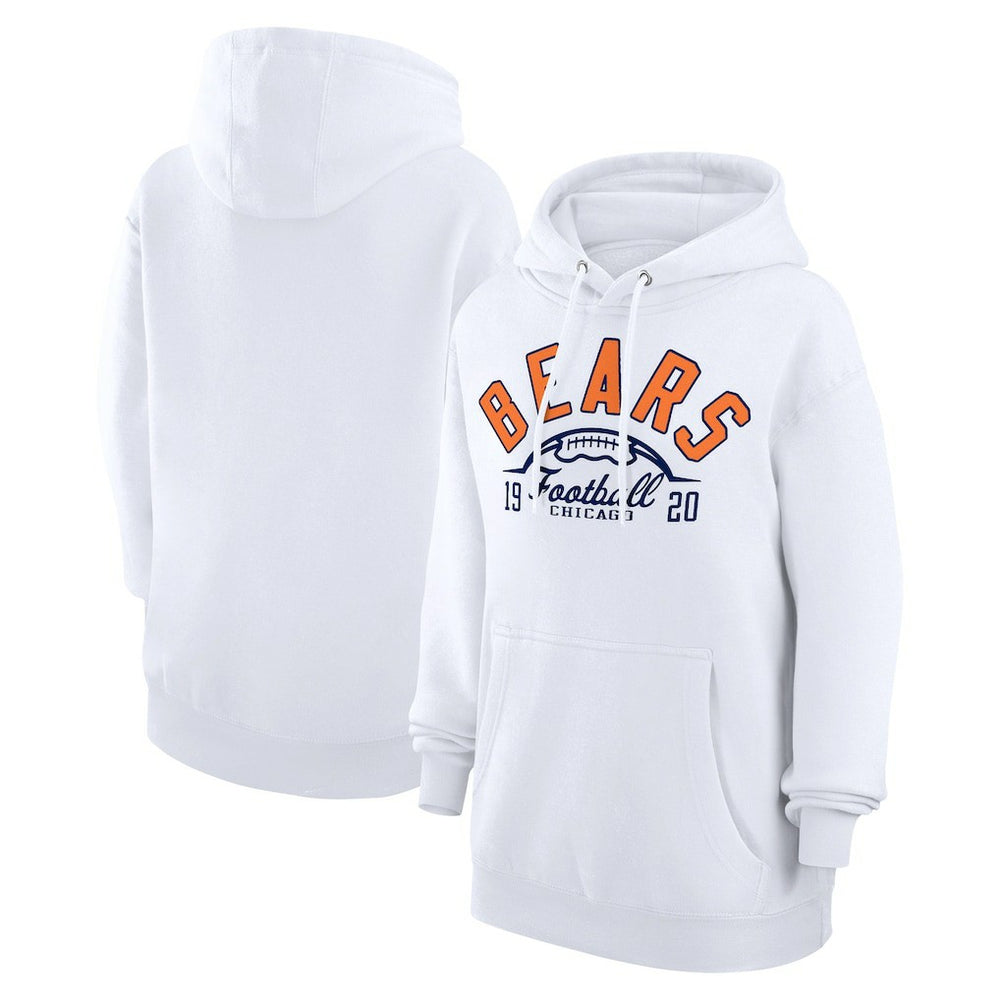 Chicago Bears Starter Unisex Half Ball Team Fleece Pullover Hoodie - White cheap