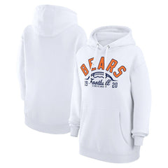 Chicago Bears Starter Unisex Half Ball Team Fleece Pullover Hoodie - White cheap
