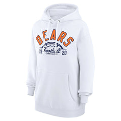 Chicago Bears Starter Unisex Half Ball Team Fleece Pullover Hoodie - White cheap
