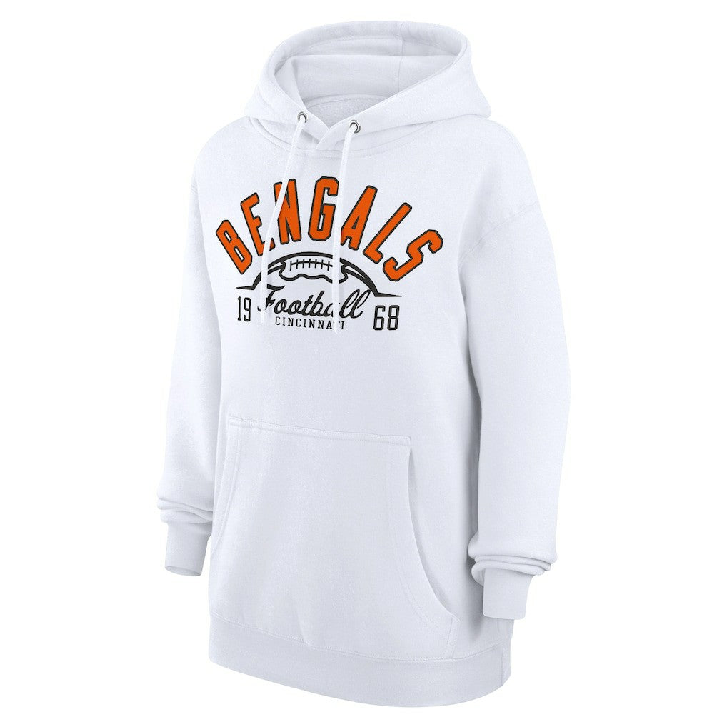 Cincinnati Bengals Starter Unisex Half Ball Team Fleece Pullover Hoodie - White for sale